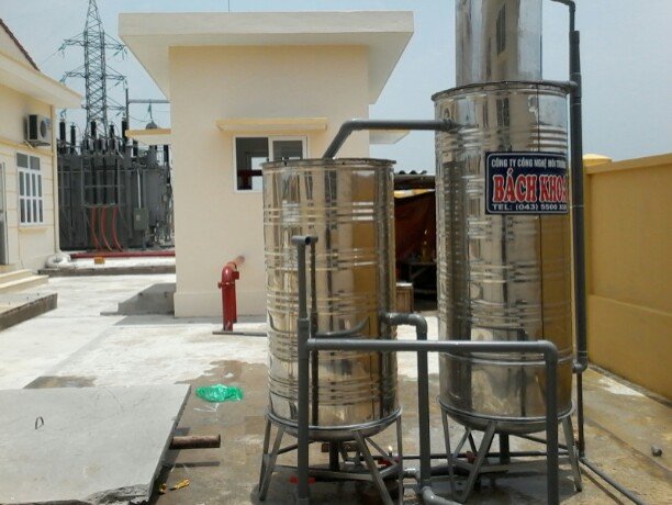 Hệ thống lọc nước giếng khoan 3 m3/h dạng trọng lực 