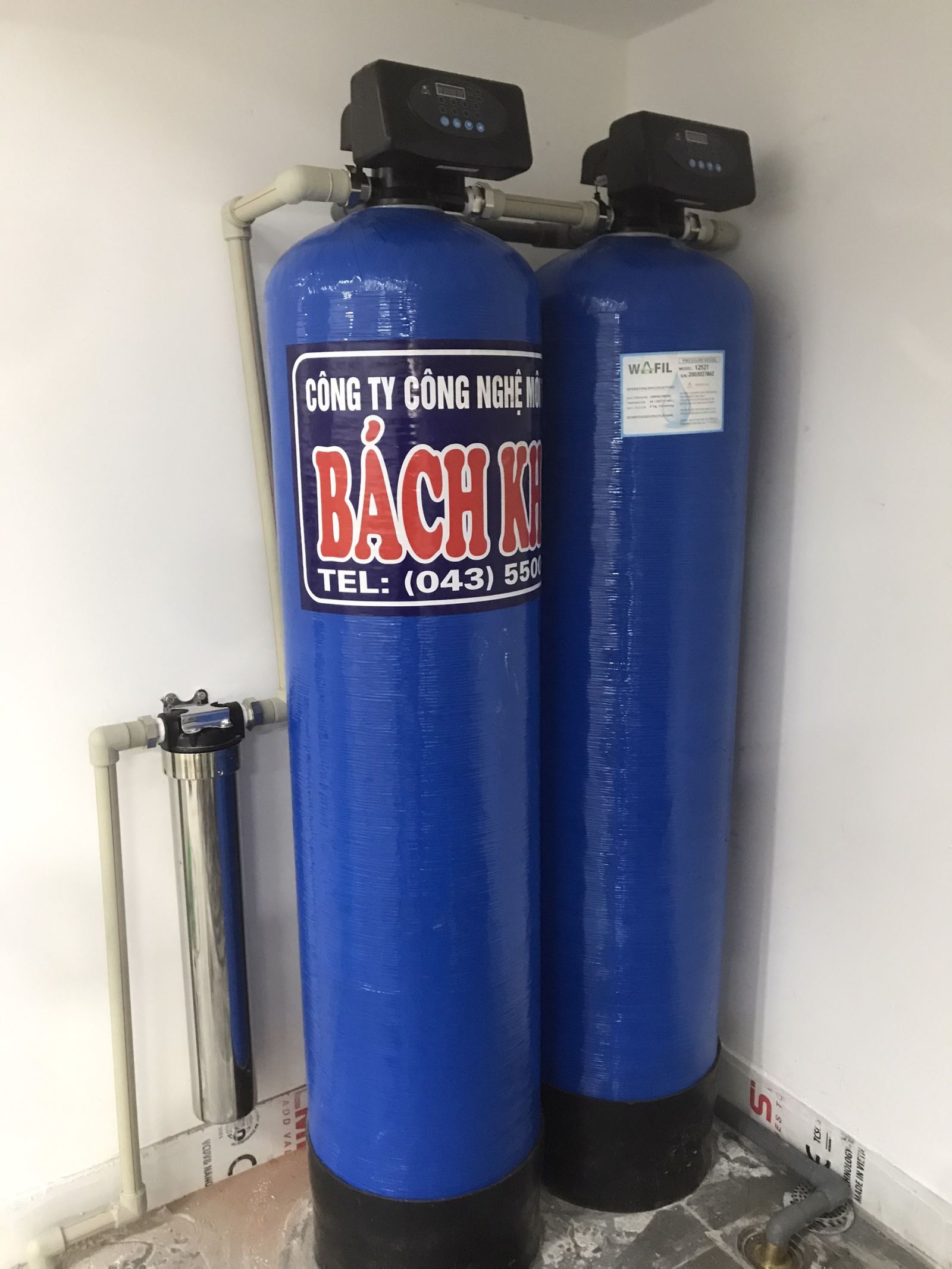 hệ thống lọc tổng van auto sục rửa tự động